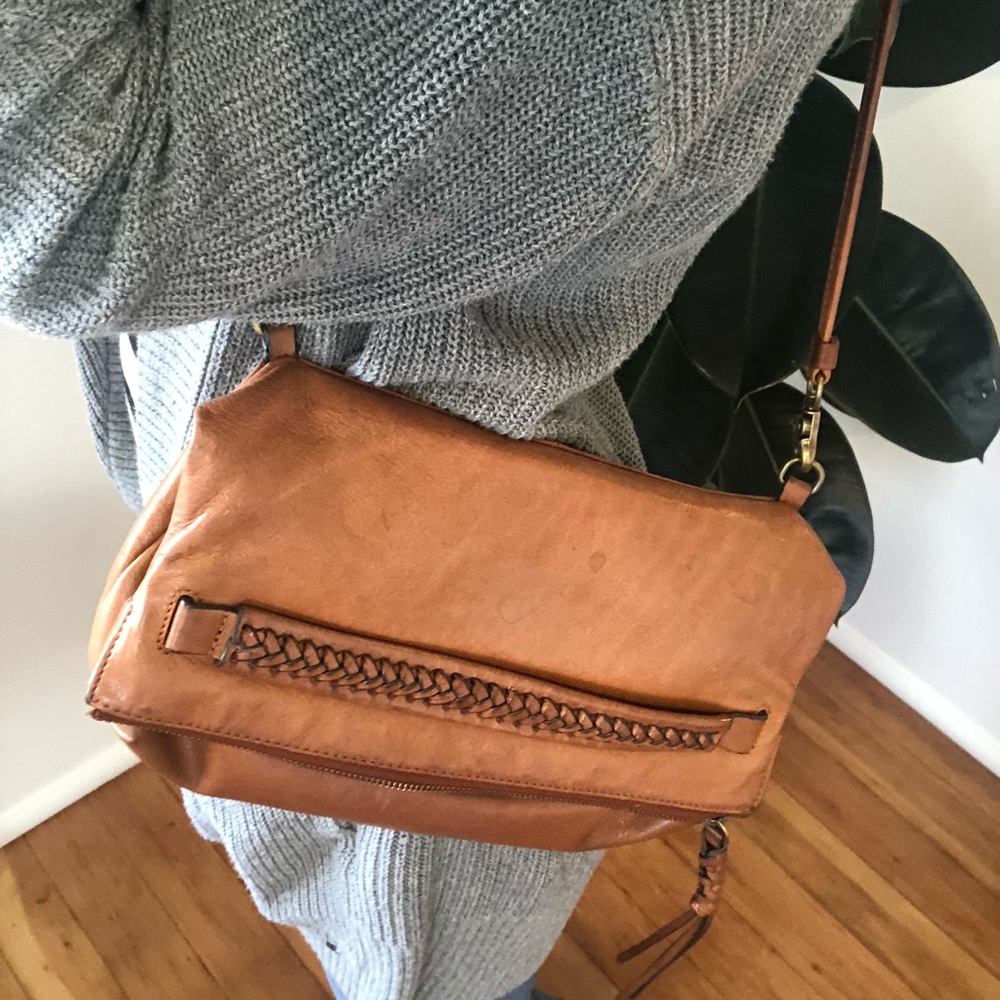 Frye whipstitch crossbody